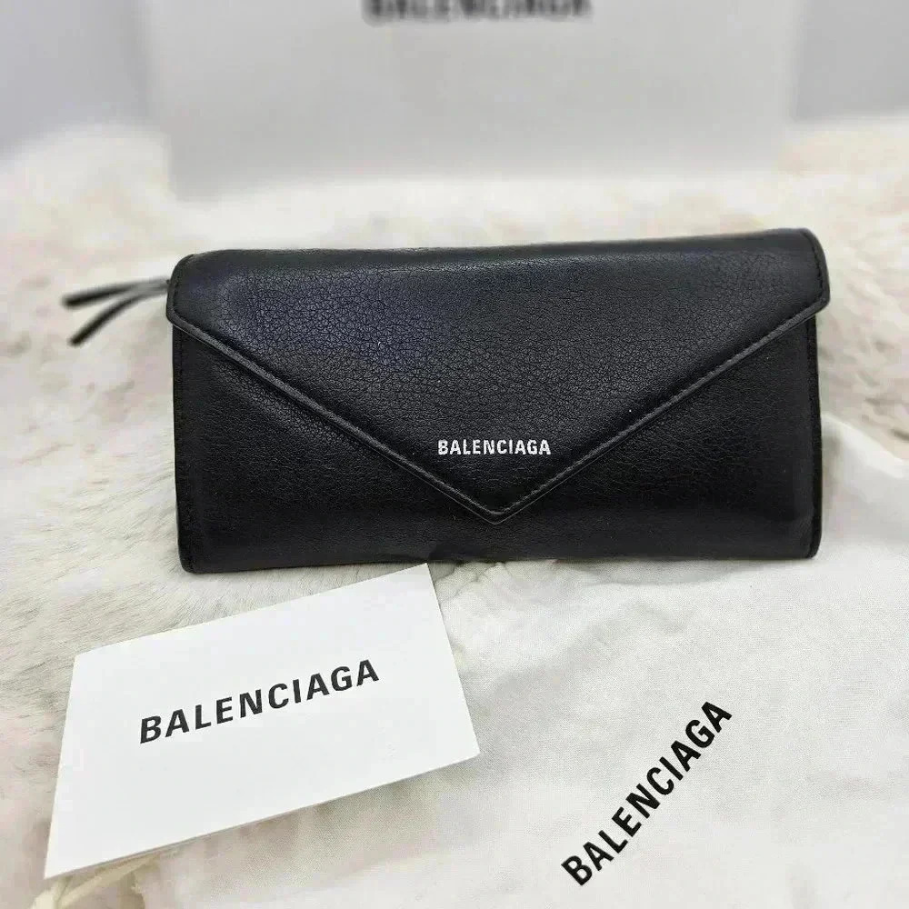 Balenciaga Paper Mini Leather  Long Wallet